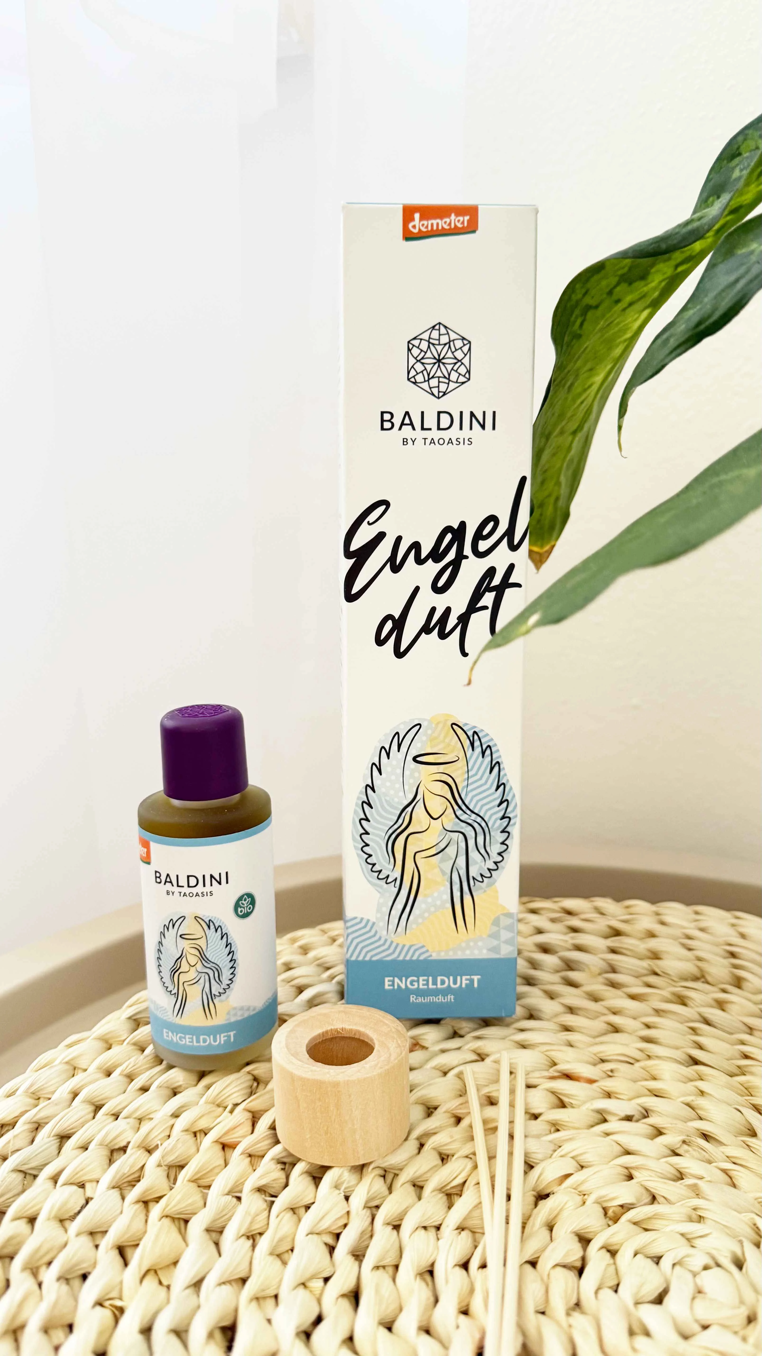 Taoasis Baldini Dyfuzor zapachowy z patyczkami Angel Scent BIO (50 ml) - euforyczny, harmonizujący i aktywizujący