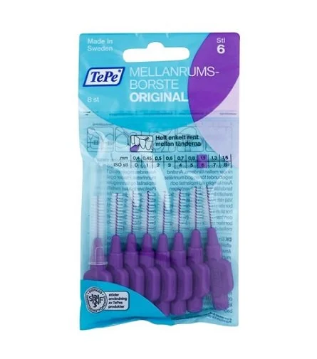 Oryginalne szczoteczki międzyzębowe 1,1mm 8 szt.