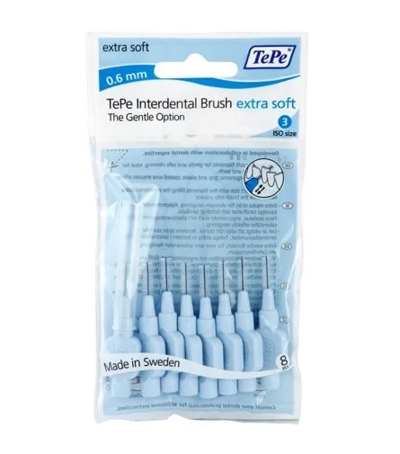 Szczoteczki międzyzębowe Extra Soft 0,6 mm 8 szt.