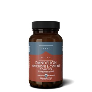 Dandelion, Artichoke & Cysteine Complex z mniszkiem lekarskim i karczochem (50 kapsułek) - wspiera detoksykację i prawidłowe funkcjonowanie wątroby