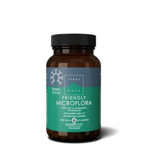 Green Child Friendly Microflora (50 kapsułek) - odpowiedni dla dzieci w wieku od 4 do 12 lat
