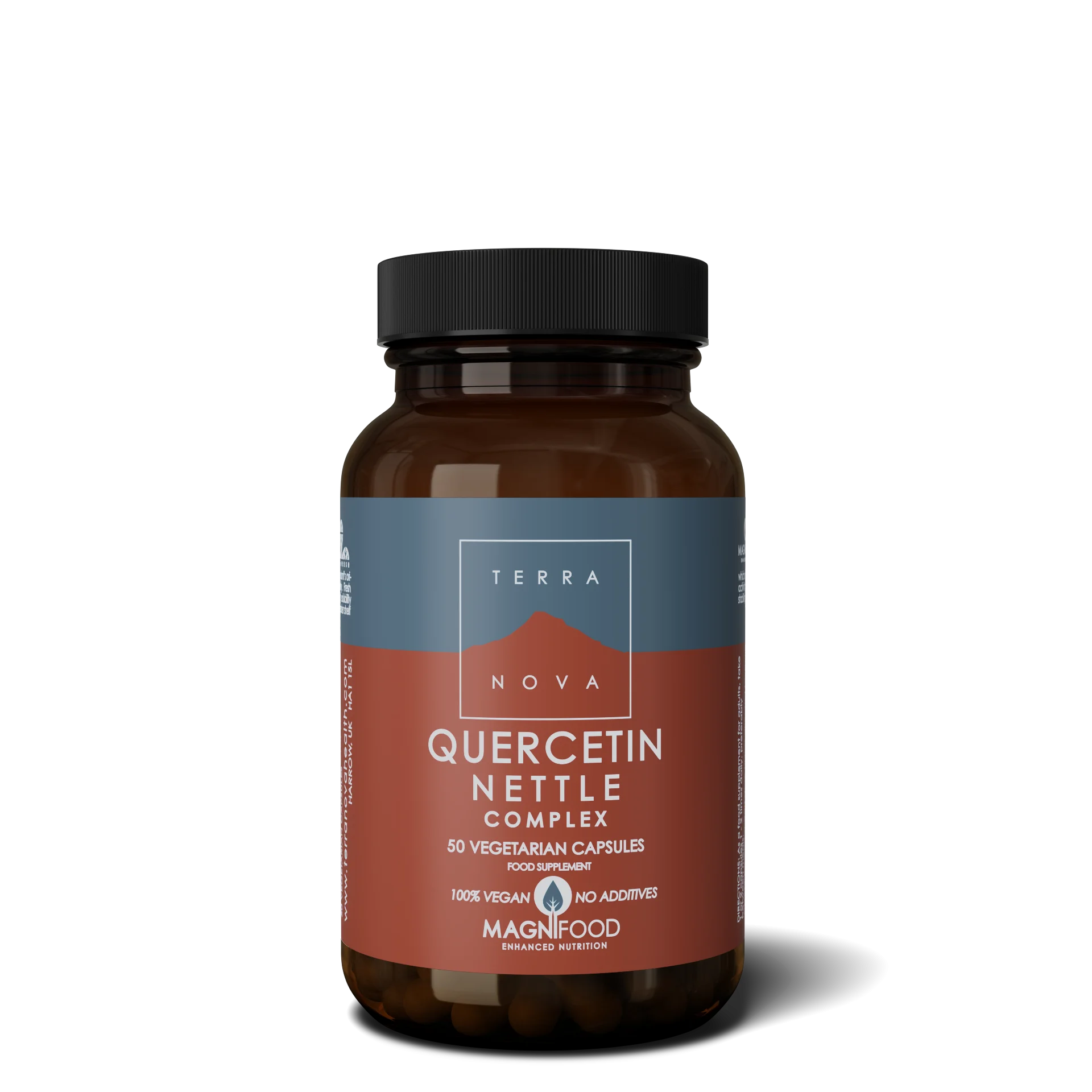 Terranova Health Quercetin Nettle Complex z pokrzywą (50 kapsułek) - w okresie pylenia i przy osłabionej odporności