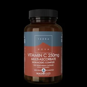 Terranova Health Witamina C 250 mg Kompleks 100 kapsułek - w formie askorbinianów mineralnych