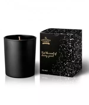 The Greatest Candle in the World Świeca zapachowa w czarnym szkle (170 g) - figa