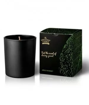 The Greatest Candle in the World Świeca zapachowa w czarnym szkle (170 g) - jabłko