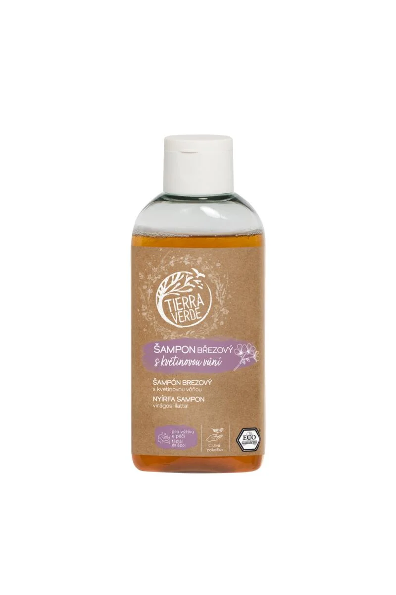 Tierra Verde Szampon brzozowy o kwiatowym zapachu 100 ml - odżywczy i pielęgnujący