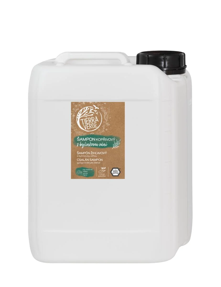 Tierra Verde Szampon pokrzywowy o ziołowym zapachu 300 ml - do włosów przetłuszczających się
