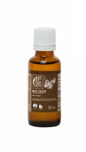 Tierra Verde Olejek eteryczny cedrowy BIO (30 ml) - męski i kojący zapach