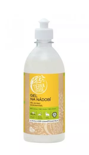 Tierra Verde Żel do mycia naczyń z organicznym olejkiem cytrynowym (500 ml)