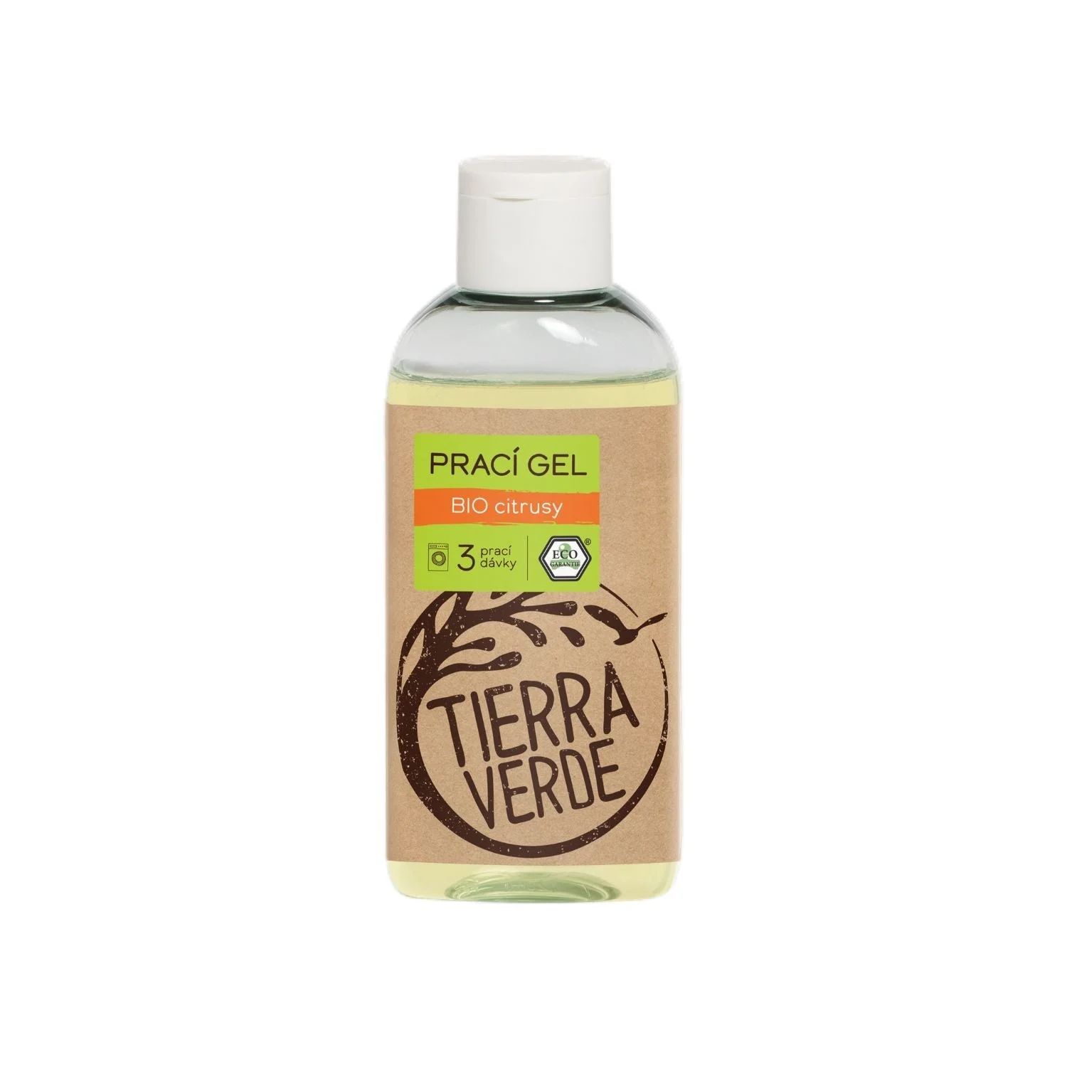 Tierra Verde Żel do prania o zapachu BIO cytrusów 100 ml – nowa ulepszona receptura