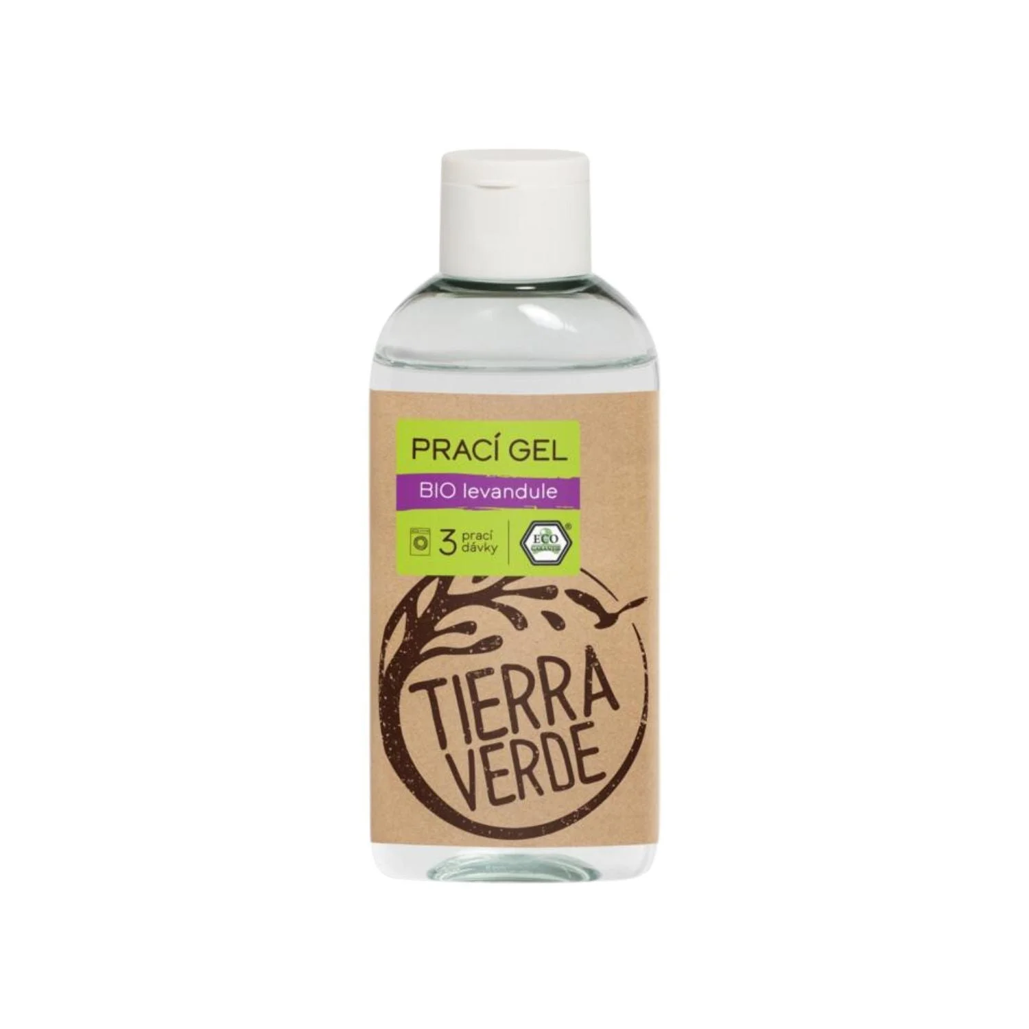 Tierra Verde Żel do prania o zapachu BIO lawendy 100 ml - nowa ulepszona receptura