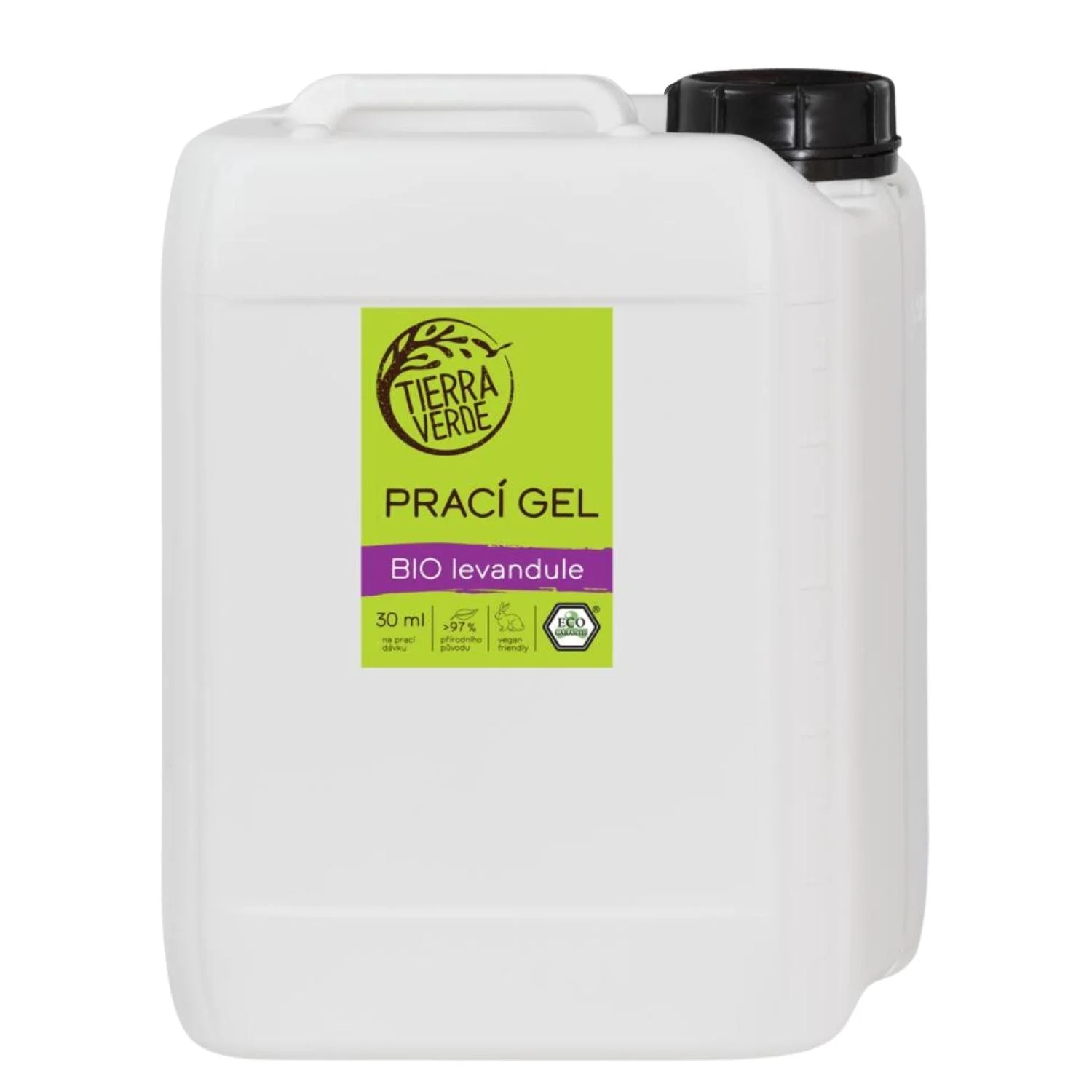 Tierra Verde Żel do prania o zapachu BIO lawendy 100 ml - nowa ulepszona receptura
