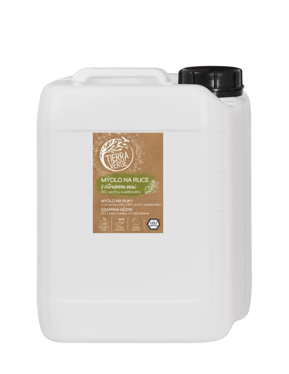 Tierra Verde Mydło do rąk w płynie - BIO Wawrzyn 100 ml - z czeską bio babką lancetowatą