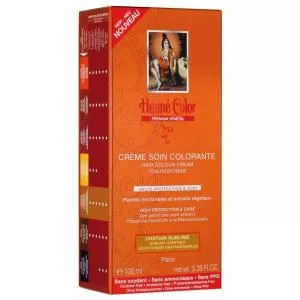 Henné Color Odżywka do włosów farbowanych o wysokim stopniu ochrony i pielęgnacji Premium Végétal 100ml Kasztan