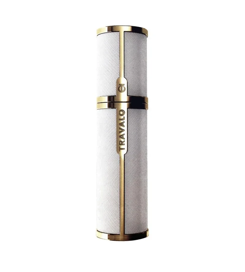 Milano napełniany atomizer do perfum 5 ml Biały i Złoty