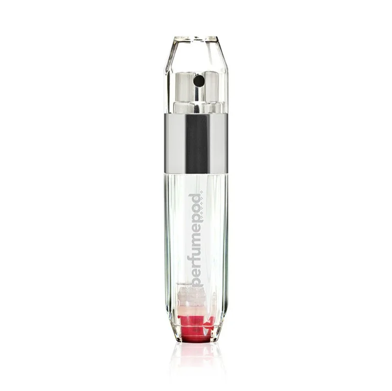 Perfume Pod Crystal napełniany atomizer do perfum srebrny 5 ml