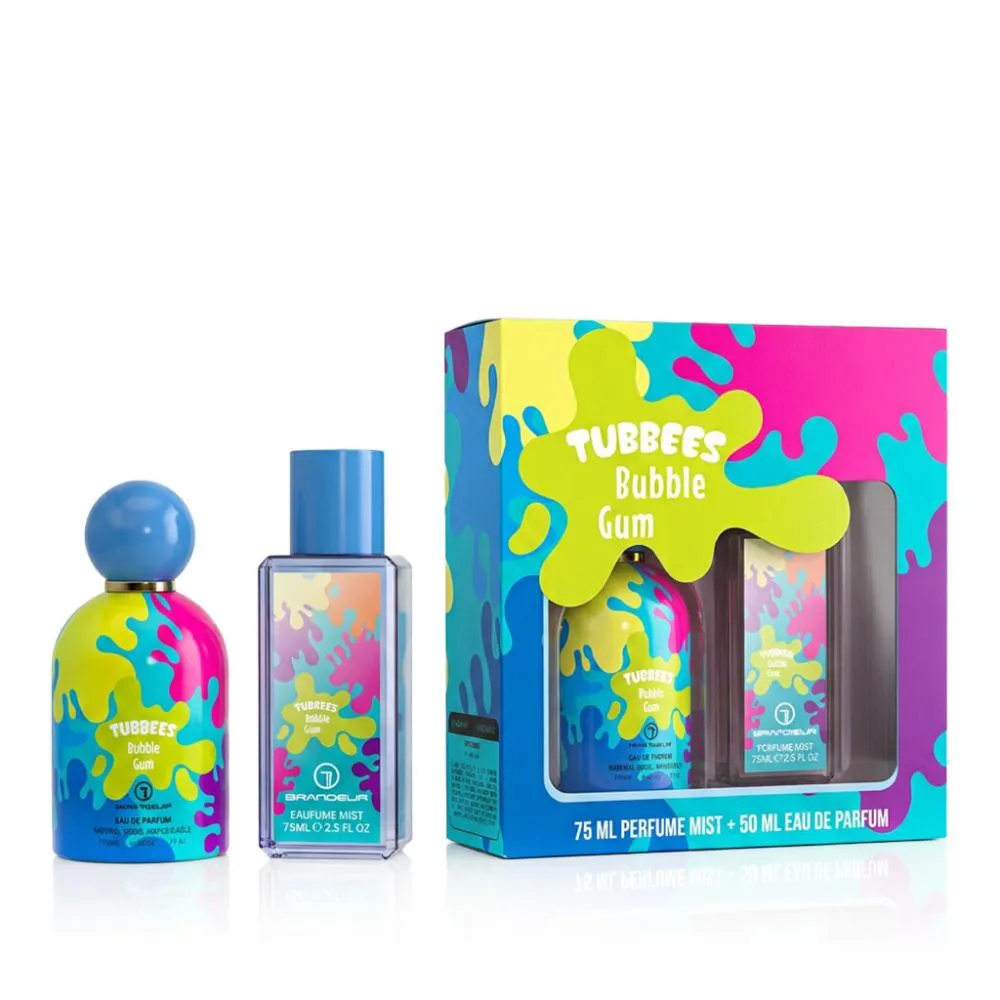 Tubbees Bubble Gum 50 ml + spray do ciała woda perfumowana unisex 75 ml