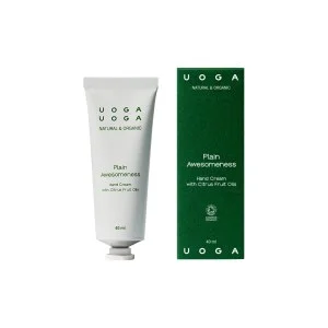 Uoga Uoga Nawilżający krem do rąk Plain Awesomeness BIO (40 ml) - o świeżym cytrusowym zapachu