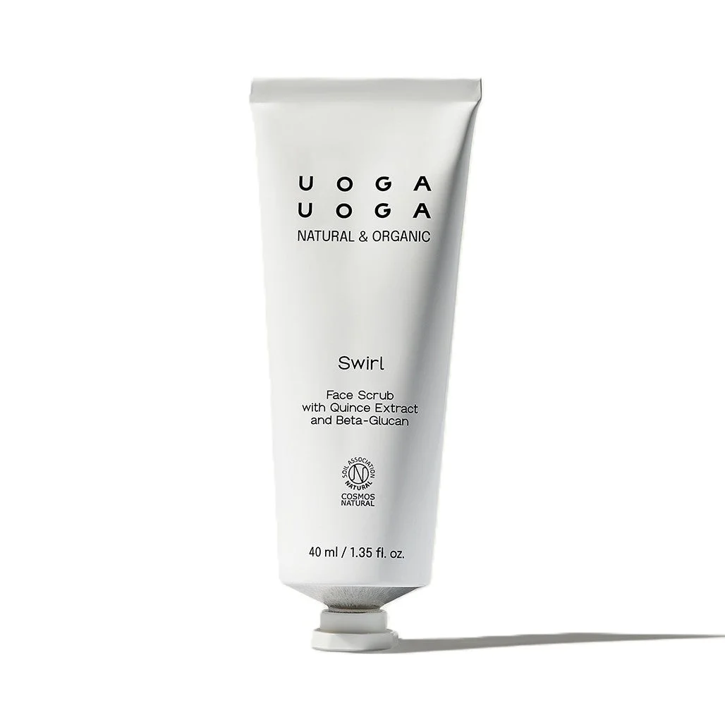 Uoga Uoga Delikatny peeling do twarzy z ekstraktem z pigwy Swirl (40 ml) - odpowiedni również dla skóry wrażliwej