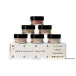 Uoga Uoga Zestaw testerów podkładu mineralnego (6 x 0,7 g) Light - 5 podkładów + 1 róż dopasowane do odcienia cery