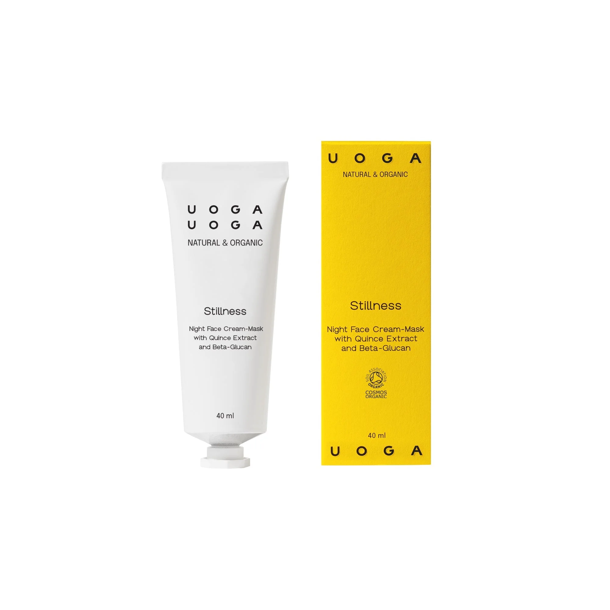 Uoga Uoga Odżywcza nocna maska do twarzy Stillness BIO (40 ml) - o intensywnym działaniu nawilżającym
