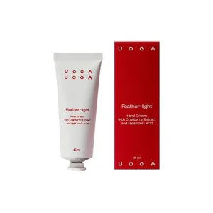 Uoga Uoga Odżywczy krem do rąk Feather-light z żurawiną BIO (40 ml) - dla suchej i zniszczonej skóry