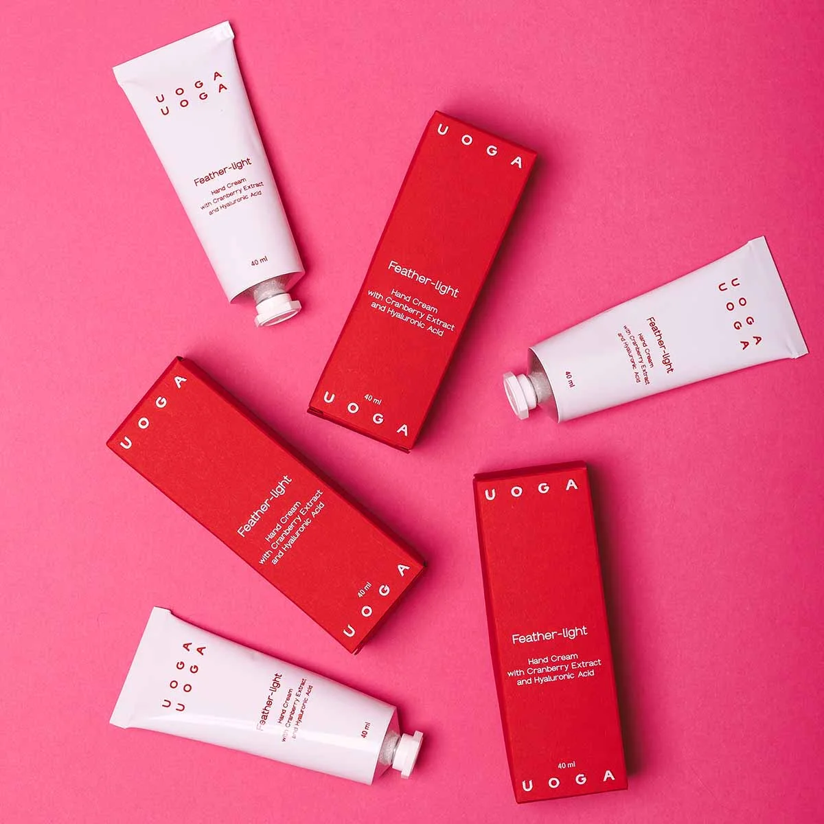 Uoga Uoga Odżywczy krem do rąk Feather-light z żurawiną BIO (40 ml) - dla suchej i zniszczonej skóry