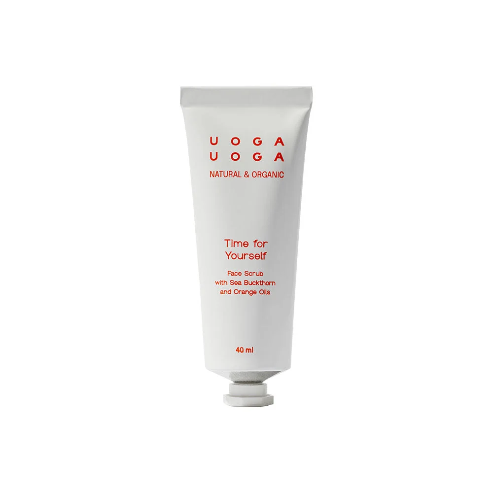 Uoga Uoga Odżywczy peeling do twarzy Time for Yourself z rokitnikiem (40 ml) - z olejkiem ze słodkiej pomarańczy