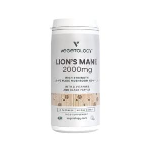Vegan Lion's Mane 2000 mg B-Complex, 60 kapsułek