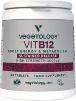 Vegetology Vegetology Witamina B12 1000µg (cyjanokobalamina) o stopniowym uwalnianiu 60 tabletek