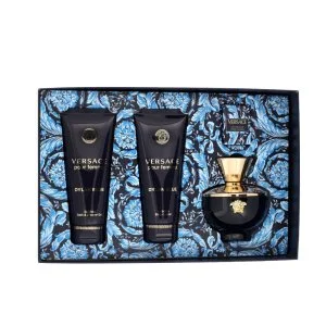 Versace Pour Femme Dylan Blue 100 ml + EDP MINI 5 ml + SG 100 ml + BL woda perfumowana dla kobiet