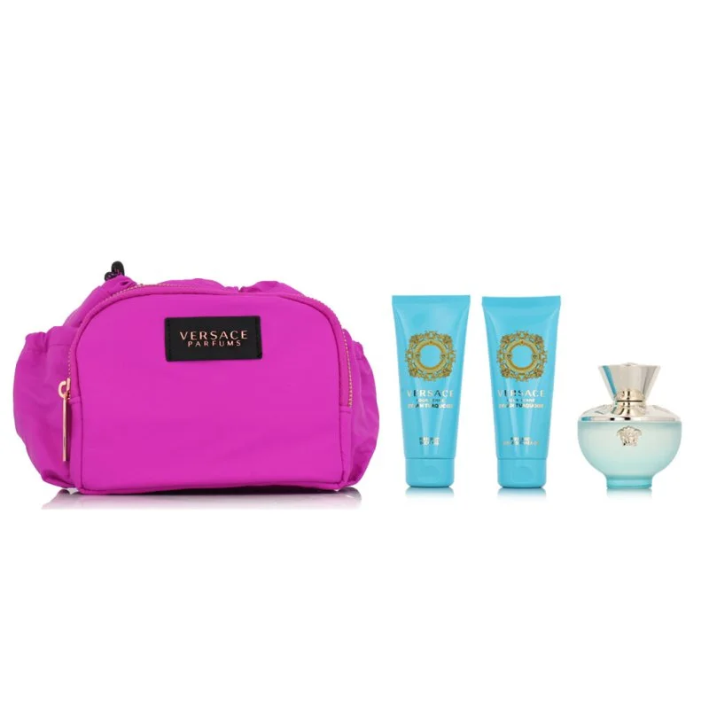 Pour Femme Dylan Turquoise + żel pod prysznic 100 ml + żel do ciała 100 ml + kosmetyczka woda toaletowa dla kobiet