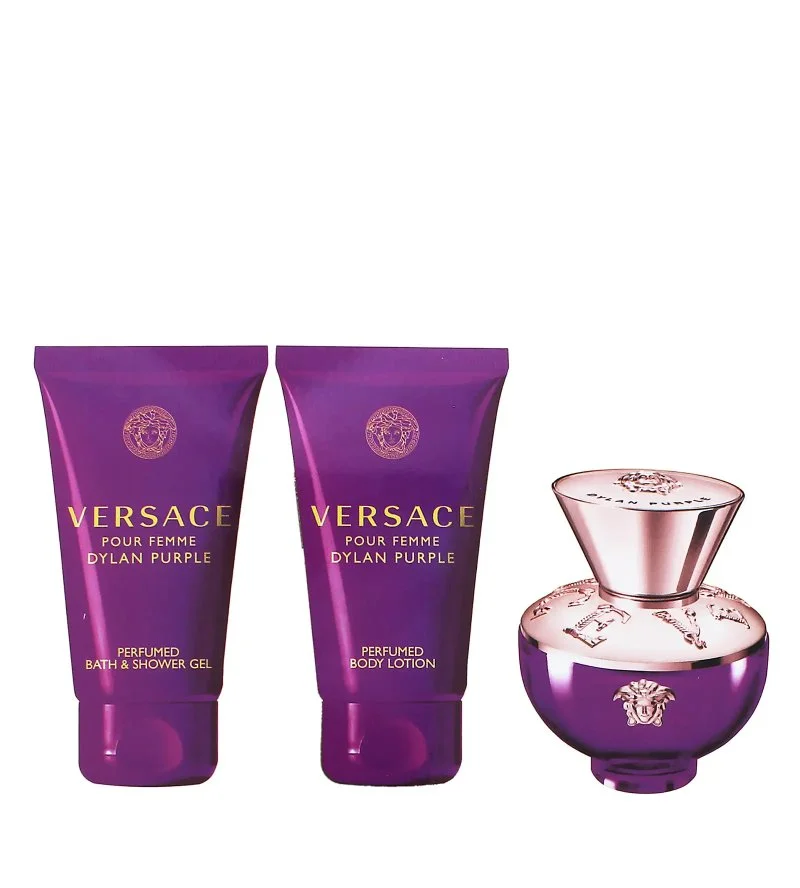 Dylan Purple zestaw prezentowy 50 ml + mleczko do ciała 50 ml + żel pod prysznic woda perfumowana dla kobiet