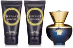 Dylan Blue Pour Femme zestaw upominkowy dla kobiet woda perfumowana 50 ml + mleczko do ciała 50 ml + żel pod prysznic 50 ml 50 ml + tělové mléko 50 ml + sprchový gel 50 ml