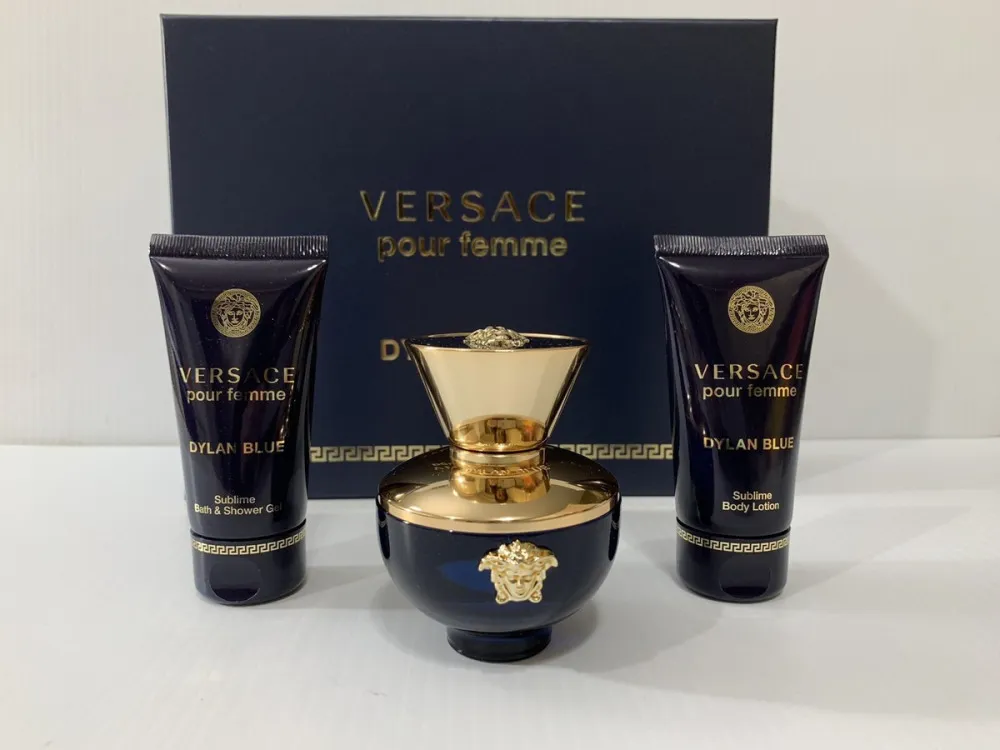Dylan Blue Pour Femme zestaw upominkowy dla kobiet woda perfumowana 50 ml + mleczko do ciała 50 ml + żel pod prysznic 50 ml 50 ml + tělové mléko 50 ml + sprchový gel 50 ml