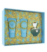 Dylan Turquoise zestaw prezentowy dla kobiet woda toaletowa 50 ml + żel pod prysznic 50 ml + mleczko do ciała 50 ml 50 ml + sprchový gel 50 ml + tělové mléko 50 ml