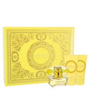 Versace Yellow Diamond zestaw upominkowy dla kobiet woda toaletowa 50 ml + mleczko do ciała 50 ml + żel pod prysznic 50 ml