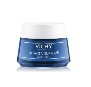 Vichy Liftactiv Supreme nocny krem ujędrniający i przeciwzmarszczkowy o działaniu liftingującym