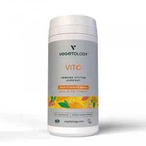 Vegetology Witamina C 500mg i bioflawonoidy dla wsparcia odporności, 60 kapsułek