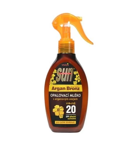 Sun Argan Bronz mleczko do opalania z olejem arganowym SPF 20 200 ml