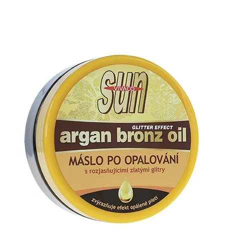 SUN Argan Bronz Oil rozświetlające masło po opalaniu z bio olejem arganowym 200 ml