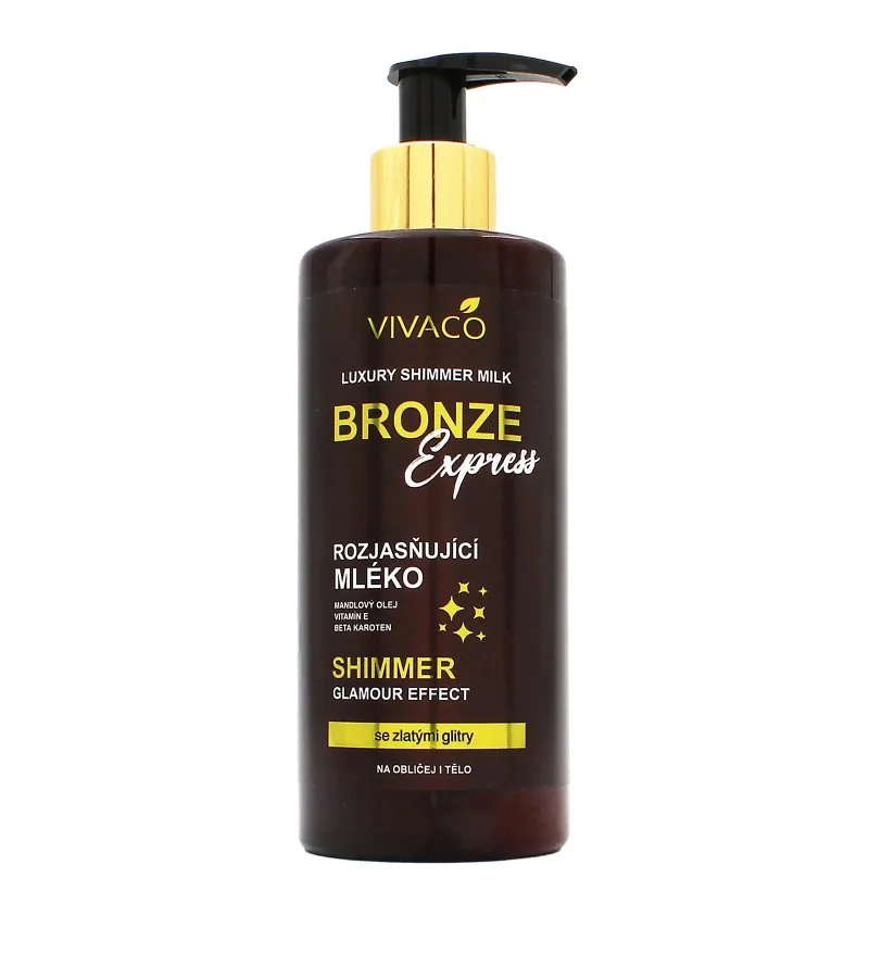 Bronze Express rozświetlające mleczko do ciała z brokatem 300 ml