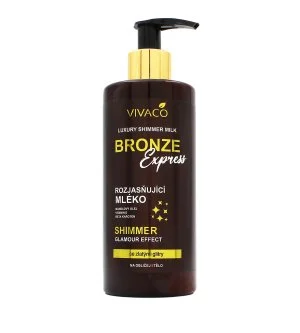 Vivaco Bronze Express rozświetlające mleczko do ciała z brokatem