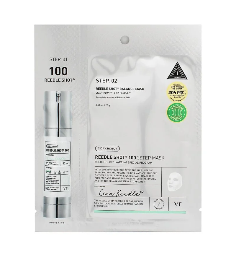 Reedle Shot 100 2 Step Mask ujędrniająca maska do twarzy w płachcie 1,5+25 g
