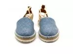 Perky Washed Denim Ballerina Espadrille