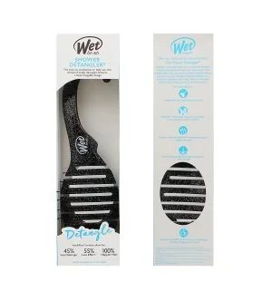 Wet Brush Shower Detangler szczotka do włosów Glitter Black