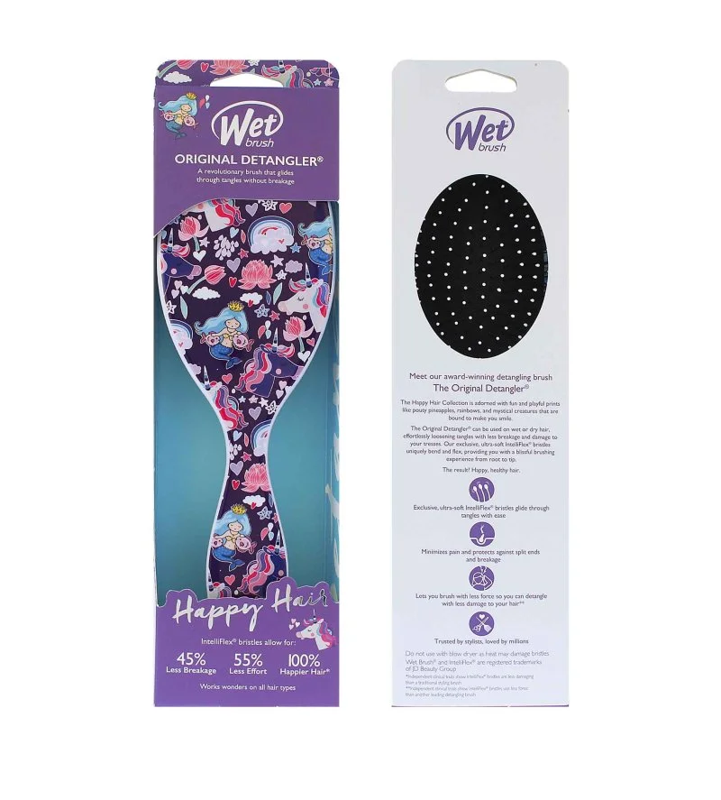 Original Detangler Happy Hair szczotka do włosów Mermaids And Unicorns