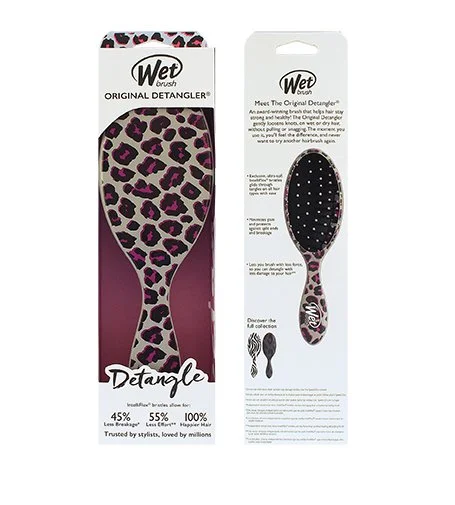Original Detangler Safari szczotka do włosów Pink Leopard