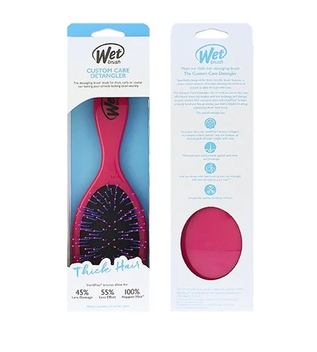 Custom Care Thick Hair Detangler szczotka do włosów Pink