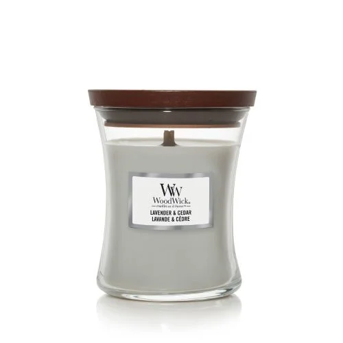 Lavender & Cedar świeca zapachowa z drewnianym knotem 275 g